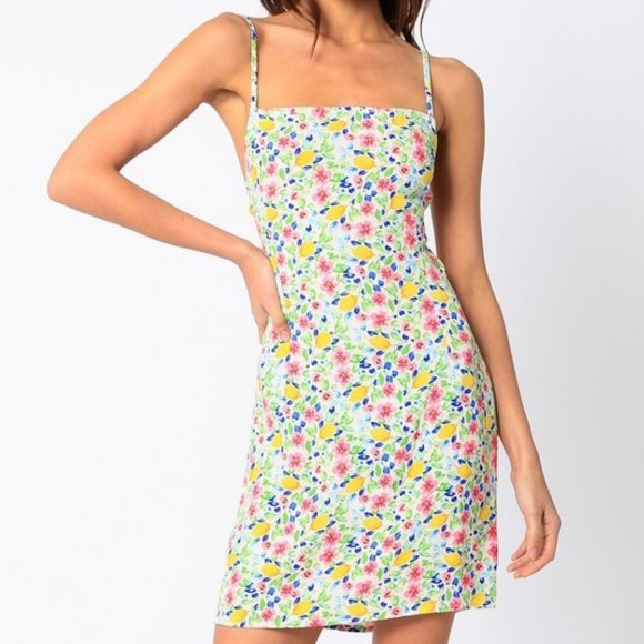 The Wild Clover Dresses & Skirts - ❌SOLD OUT❌ CONFETTI FLORAL OPEN BACK MINI DRESS